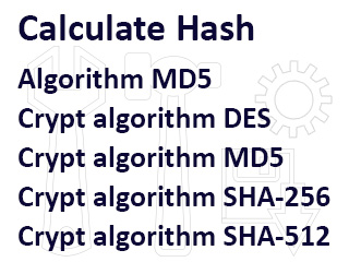 Free online hash tools MD5 & Crypt