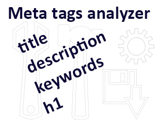 Meta tags analyzing tool